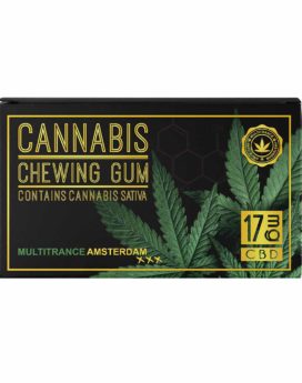 Chewing-gum 17 mg CBD Cannabis Fraise Menthe